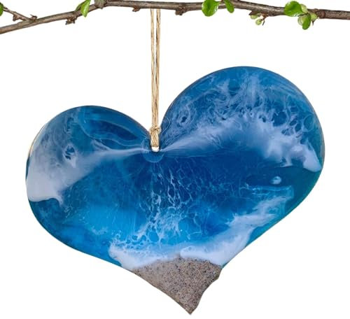 Ornamente aus Harz mit Meerestieren, Sommer-Baumschmuck, Strandbaumschmuck aus Harz, Meeresmotive, Auto-Innendekoration, Weihnachtsanhänger an der Küste