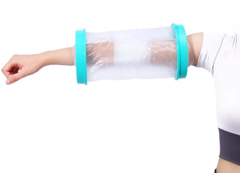 CDDCWZ Protector de yeso impermeable para brazo protector de ducha para la zona del codo protección contra el agua reutilizable para baño y ducha para adultos