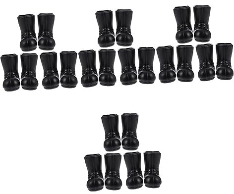 GARVALON 12 Paar Mini Stiefel Hausschuhe Miniatur Weihnachtsmann Stiefel Für Zwerge Weihnachtsmann Fake Stiefel Mini Weihnachtsmann Schuhe Miniatur Elfenschuhe Kleine Stiefel Für