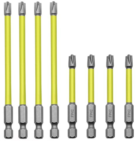 Wjelet 8 Teiliges Schraubendreher Bit Set Elektrischer Schraubendreher Bits, 65 mm und 110 mm für Elektriker, Spezielle Kreuz Schraubendreher Bits