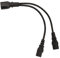 Powice Kaltgeräte Splitter, IEC 320 C14 auf 2xC13 Netzkabel, Kaltgeräte Verlängerung, Netzkabel IEC-320 Power Y Typ Splitter Adapter Kabel 250V 10A für Computer Monitor Drucker, 30cm