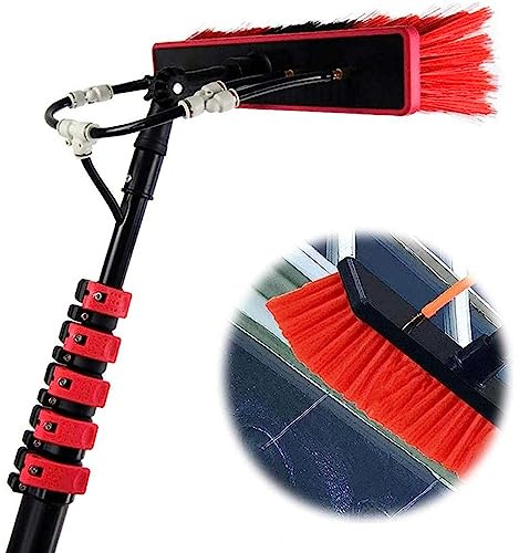 GFHOOZ Aste per finestre da 3-12 m, aste per finestre Regolabili da 40 Piedi, Attrezzatura per spazzole per finestre, Pulizia di Pannelli fotovoltaici e solari, Asta da 5 m, Set