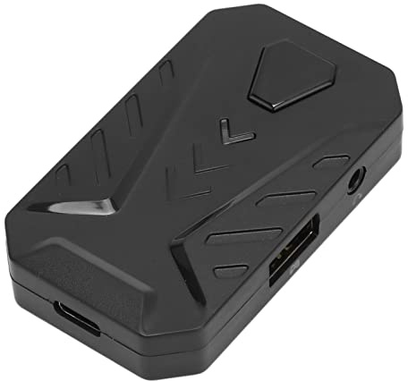 BAFOVY Tastatur-Maus-Konverter, Kabelgebundener Game-Controller-Adapter mit 3,5-mm-Kopfhöreranschluss für