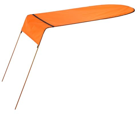 LIXSAZSE Boots Sonnenschutz, wiederverwendbar, Kanu Sonnenschutz, Outdoor Sport Überdachung mit Aufbewahrungstasche, Orange