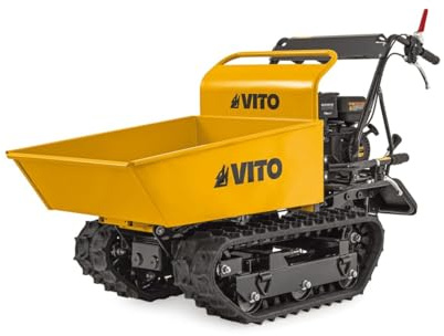 Mini Dumper cingolato Motore Loncin 196 Cm3 Benzina 6.5 CV - Carriola cingolata Trasporto carico 300 kg 4.8 KW Cantier VITO