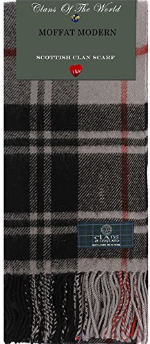 I LUV LTD Moffat Modern Tartan Clan Scarf 100% Soft Lambswool