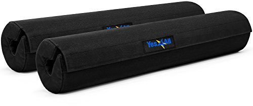 Yes4All BKVQ Langhantel Polster, Black - 2 er Set, 40.60 cm