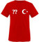 Trikot - TÜR - WUNSCHDRUCK - Herren T-Shirt - Rot/Weiss Gr. M