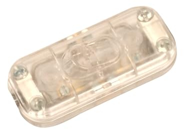 ElekTek Low Profile in-Line Torpedo Switch 2 Amp Use 2 or 3 Core Flex Transparent