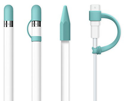FRTMA [4-Pack] Pencil Kappe/Pencil Spitze Kappe/Kabel Adapterhalter/Pencil Kappenhalter für iPad Pro Bleistift, EIS Meer Blau