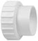 AQUADE Verschraubung 50 mm gerade mit Überwurfmutter für Pumpe in Whirlpоolheizung – PVC Anschluss 1,5 (63 mm), Endstück Buchse 50 mm, passend für UV-Systeme, Pumpen & Gebläse