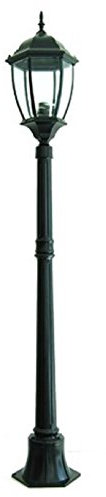 Planetitaly Lampadaire de jardin New York, 1 ampoule, culot E27, hauteur 86 cm