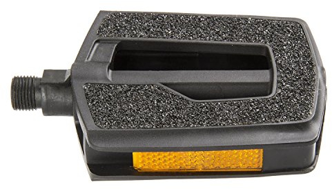 VP Comp Anti-Rutschpedal, Kunststoffkörper mit sandartiger Anti-Rutschauflage, Boron-Achse, mit Prüfzeichen Sand, schwarz, 13110481