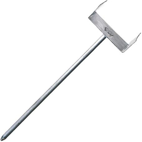 Haus & Dach First- und Gratlattenhalter, Firstnagel, Gratnagel, Typ 3, sendzimirverzinkt, Länge: 310 mm, Stegbreite: 50 mm, 10 Stück