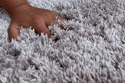 floor factory Hochflor Shaggy Teppich Pearl grau 120x170cm wunderbar weicher Langflorteppich mit Ökotex