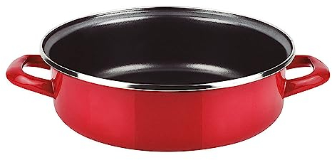 Fagor 78574 Tartera Optimax Acero Aisi 430, Rojo, D 24 cm, Polyester, Negro
