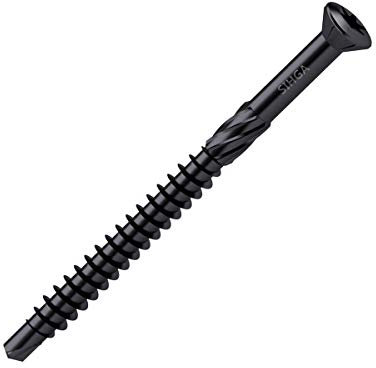 F-BohrFix® ES beschichtet SC 9 schwarze Holz Fassadenschraube (3,2 x 40 mm, 500 Stück)