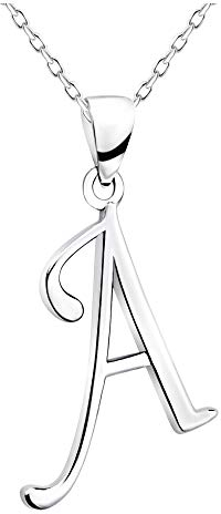 Sofia Milani - Damen Halskette 925 Silber - A Buchstaben Anhänger - 50360