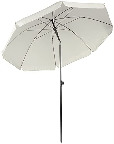 Royal Gardineer Sonnenschirm Balkon: 2-teiliger Sonnenschirm mit Sonnenschutz UV 50+, Ø 200 cm (Balkonschirm, Sonnenschirm Strandschirm, Sonnenschirmständer)