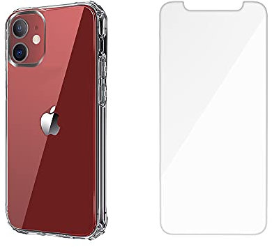 Gorilla Tech Shockproof 2 in 1 Clear Silicone Case with Tempered Glass iPhone 11