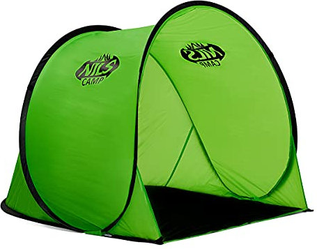NILS Camp NC3173 self-Folding Beach Tent Green