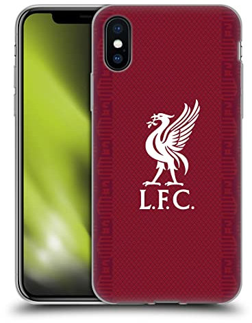 Head Case Designs Officially Licensed Liverpool Football Club Home 2022/23 Kit Soft Gel Case Compatible With Apple iPhone X/iPhone XS