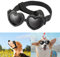 Sonnenbrille für Hunde UV Schutzbrille Hundebrille Winddicht Verstellbare Herzform Hundebrille Antibeschlagbrille & Wasserdichter für Kleine Hunde (Schwarz)