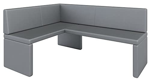 Eckbank Akiko Corner Bench - Eckbankgruppe für Ihrem Esszimmer, Küche modern, Sitzecke, Essecke. Perfekt für Küche, Büro und Rezeption. Solide und Starke Verarbeitung. (Soft 29, 128x168cm Links)