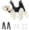 Dog Grooming Hammock, Pet Nail Trimming Harness for Dog and Cat, Pet Holder Grooming Sling, Breathable Restraint Holder for Small Pet Nail Cutting, Claw Care, Ears Care Washing, Bathing (Black)