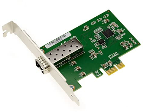 Kalea-INFORMATIQUE Tarjeta controladora de Red PCIe x1 1G Gigabit LAN Ethernet SFP LC Fibre con chipset Intel WG I210AS