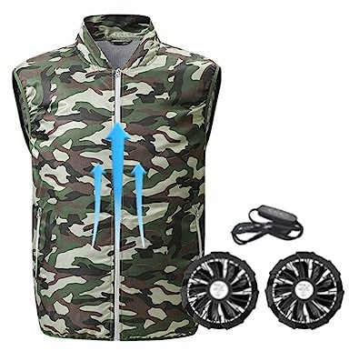AYFES Cooling Vest Electric 5V Fan Vest for Summer Hot Weather, Air Conditioned Jacket for Working, Outdoor Activities, 3 Wind Speed