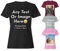Black Personalised Women T-Shirts UK - Customise with Any Text and Photo, Long-Lasting Print Large