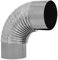 KOTARBAU® Kaminrohrbogen 90° Bogen Ø 150 mm Ofenrohr Rauchrohr aus Blech Abgasrohrbogen für Kamin Ofenknie Silber Rohr Winkel
