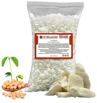 TFC Sojawachs 10kg - Natürliches, Veganes Wachs für Handgemachte Duftkerzen - Biologisch Abbaubar