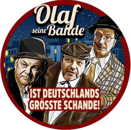 Sammys Shirt Store Olaf Seine Bande-Deutschlands größte Schande Aufkleber 4,5 cm