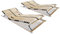 QJBSAVVA Lattenroste 2 STK., Doppelbett/Einzelbett Daybed Palettenbett Tagesbett Geeignet für Feriendomizil Wohnheim Schlafzimmer Wohnbereich mit 28 Latten 7 Zonen 90 x 200 cm