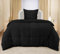 Utopia Bedding Seersucker Bettwäsche 135x200 Set - Mikrofaser Polyester Bettbezug 135x200 cm + 1 Kissenbezug 80x80 cm - Schwarz