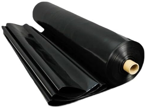 Flexibel Teichfolie Für Koi & Fischbäder Undurchlässig Teichplane Für Wassergarten 5M×5M6M7M8M9M10M Schwarz Teichfolie Für Gartenpoolmembran Außenteiche Fontänen(Größe:3x6M)