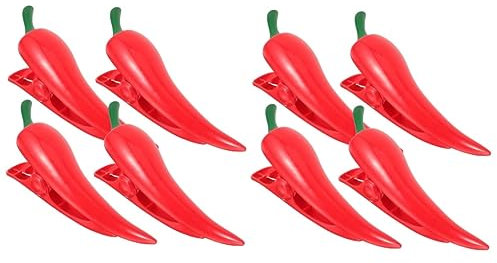 Cabilock 8piezas Clip De Toalla De Playa Forma De Pimiento Sujetadores De Sillas De Playa Clips Antiviento para Tumbonas y Accesorios De Verano