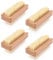 Pack of 4 Double Sided Nail Brushes for Cleaning Nails Wooden Nail Brush Hand Scrubbing Brush Heavy Duty Hand Brush Nail Cleaner