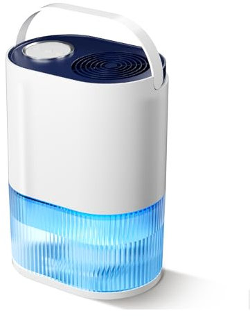 LOEFME 2000ML Dehumidifier for Home Damp, Electric Dehumidifier for Bedroom with Air Purifying Machine, Ultra Quiet, Small Dehumidifiers with Auto Shut off, 35㎡ 800ml/Day