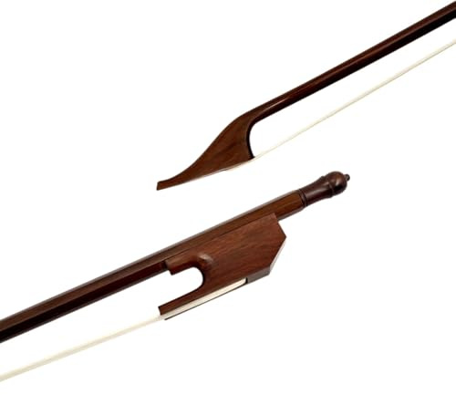 Yuemiya 4/4 Cellobogen im Barockstil – handgefertigter Bogen aus Palisander mit Rosshaar – leichtes Design für Violine, Bratsche und Cello