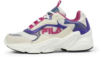 FILA Ragazza Collene Logo Kids Sneaker, Turtledove Fucsia Rosa, 29 EU
