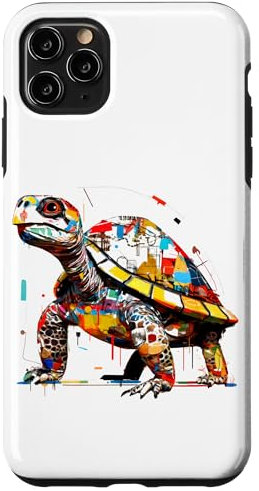 iPhone 11 Pro Max Vibrant Tortoise Splash Of Colors Case