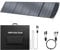 400W Panel Solar Portátil MC4 40V para la Mayoría de Las Centrales Eléctricas, Maleta Solar Plegable Ligera con Soportes, Salida Múltiple para Generadores Solares, Camping y Uso en Exteriores