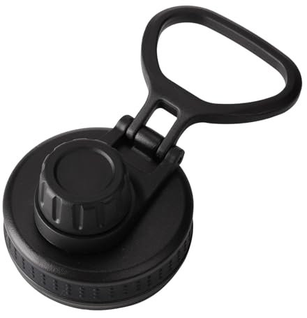 Water Bottle Attachment - Replacement Water Bottle Cap, Bottle Accessories, Leak-proof Wide Mouth Bottle Lid, Drinking Cup Attachment with Ring Handle, Fits Most Sports Water Bottles