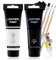 Tinte para Cuero, Pintura para Polipiel, Pintura para Cuero, Juego Combinado en Blanco y Negro con Pinceles para Personalizar Artículos de Cuero Como Bolsos y Zapatos, 75ml*2