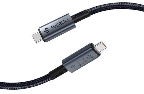 SUBBLIM Cable USB-C a USB-C, 240W, USB 4.0, 1,5m, Compatible con Thunderbolt 3/4, 8K@60Hz