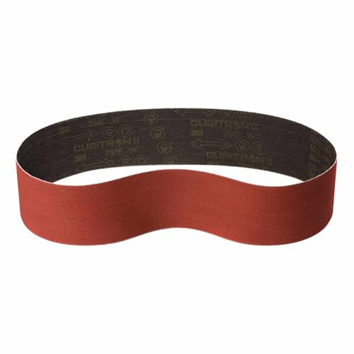 3M Gewebe Schleifband 784F - für nahezu alle Metalle - trocken und nass einsetzbar | 120 x 820 mm | Korn P150+ | 4 Stück