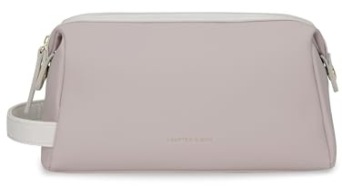 Kapten & Son Windsor Kulturtasche Muted Clay 3 L | Kulturtasche Damen & Herren | Kosmetiktasche aus veganem Tech-Material | Wasserabweisend, mit Innenfächern & Trageschlaufe | Washbag 14x25x11,5 cm